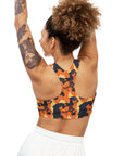 Rottweiler Chic Pawsitivity Seamless Sports Bra