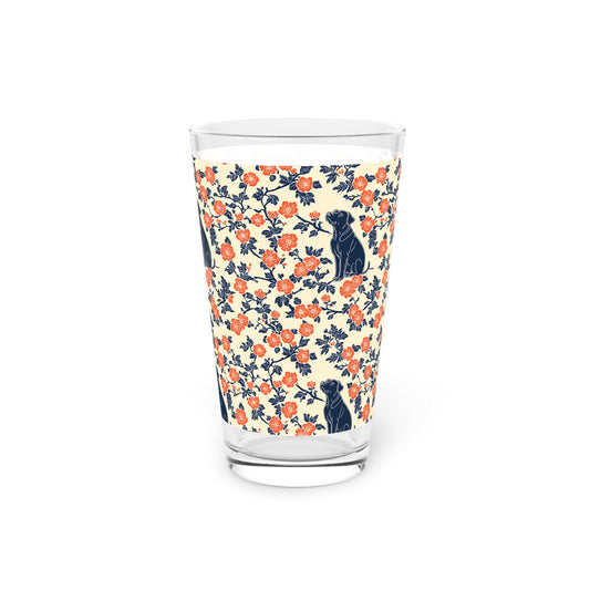 Bloomiful Lab Bouquet Pint Glass