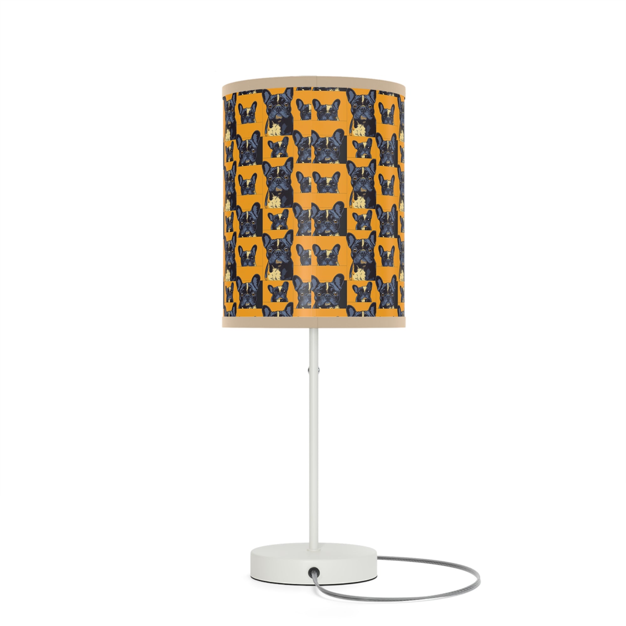 Frenchie Pawsitively Pawsome Peek-a-Boo Perfection Lamp on a Stand