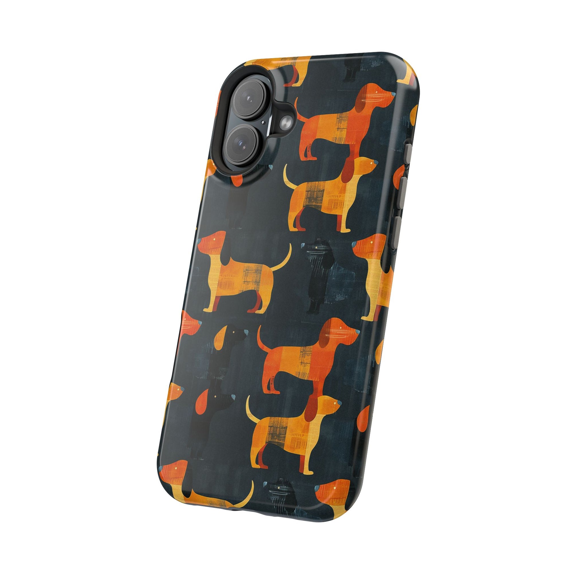 Dapper Dachshund Noir Glow Magnetic Tough Cases