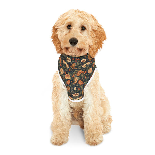 Dazzling Dachsund Blossoms & Foliage Pet Hoodie