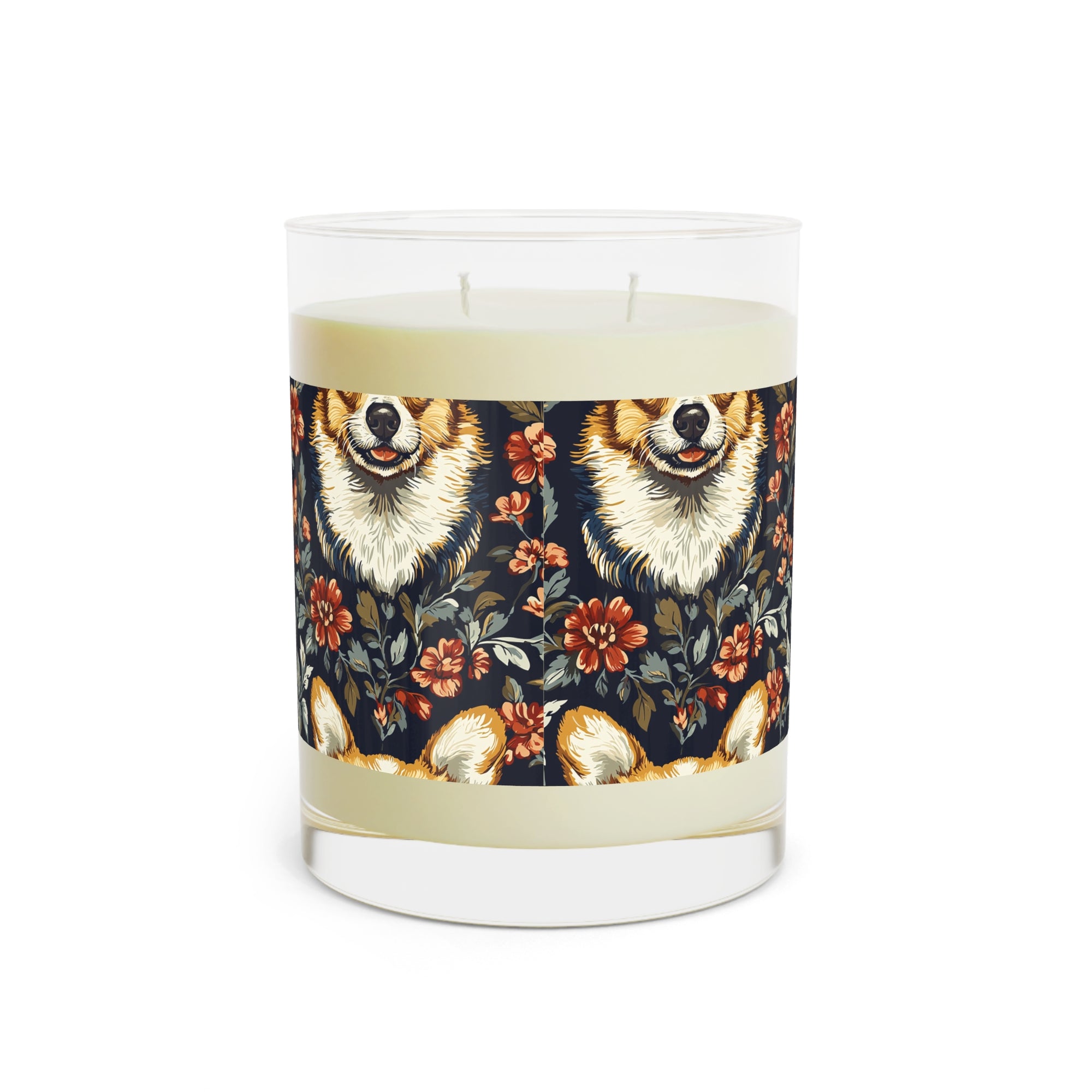 Floofy Corgi Blossom Blast Scented Candle