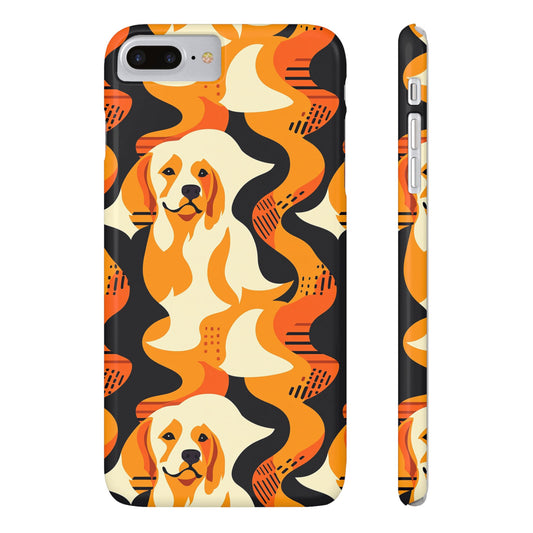 Golden Woof Abstract Glamour Slim Phone Cases