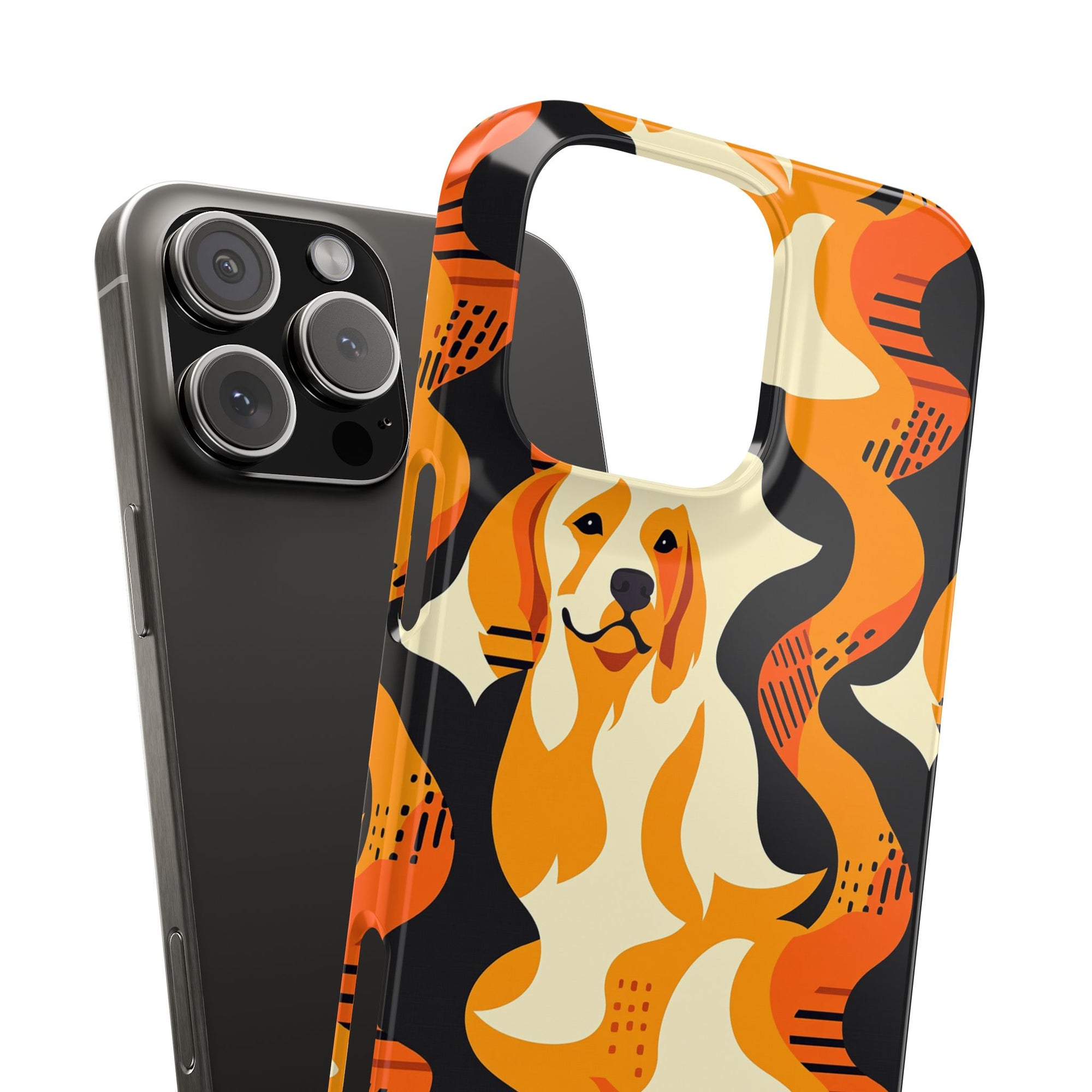 Golden Woof Abstract Glamour Slim Phone Cases