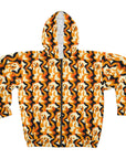 Golden Woof Abstract Glamour Unisex Zip Hoodie