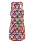 Glitchy Bulldog Blitz Women's Racerback Dress