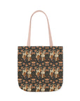 Beagle Blossom Bonanza Canvas Tote Bag