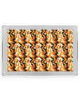 Golden Woof Abstract Glamour Acrylic Serving Tray