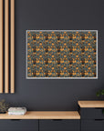 Ruffle Rottie Glamourific Matte Canvas, Framed