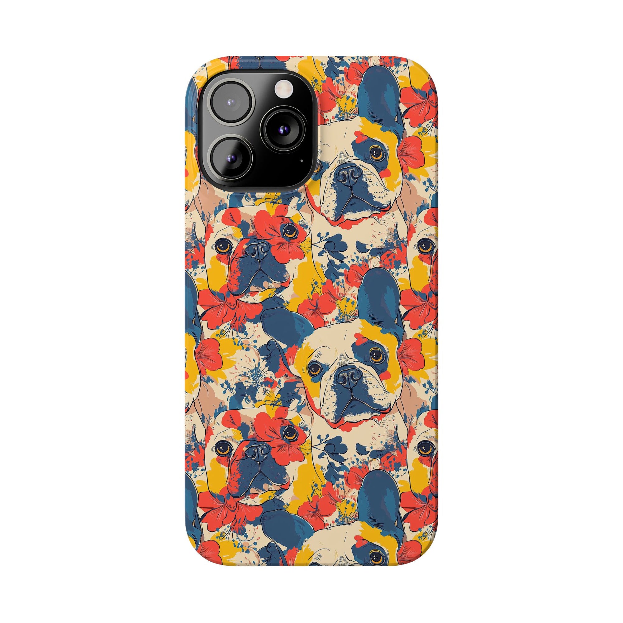 Bloom Pup Frenchietastic Splatter Slim Phone Cases