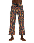 Floral Pawsome Dachsund Delight Men's Pajama Pants