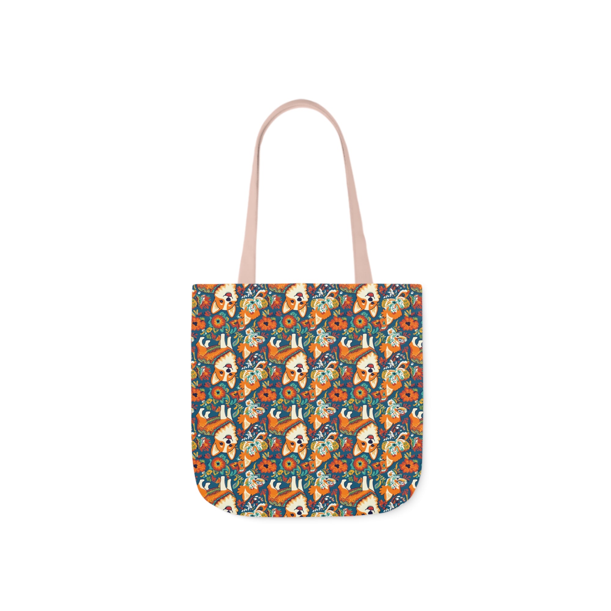 Corgi Carnival Couture Canvas Tote Bag