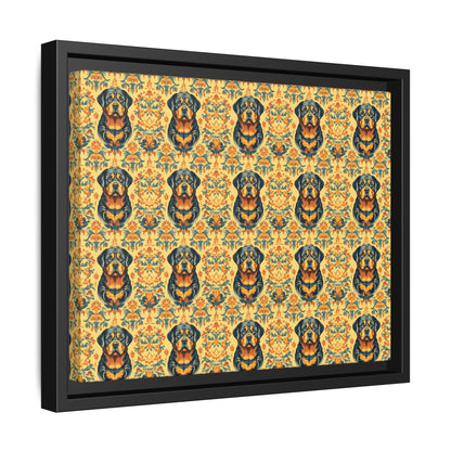 Royal Rottie Regalia Matte Canvas, Framed