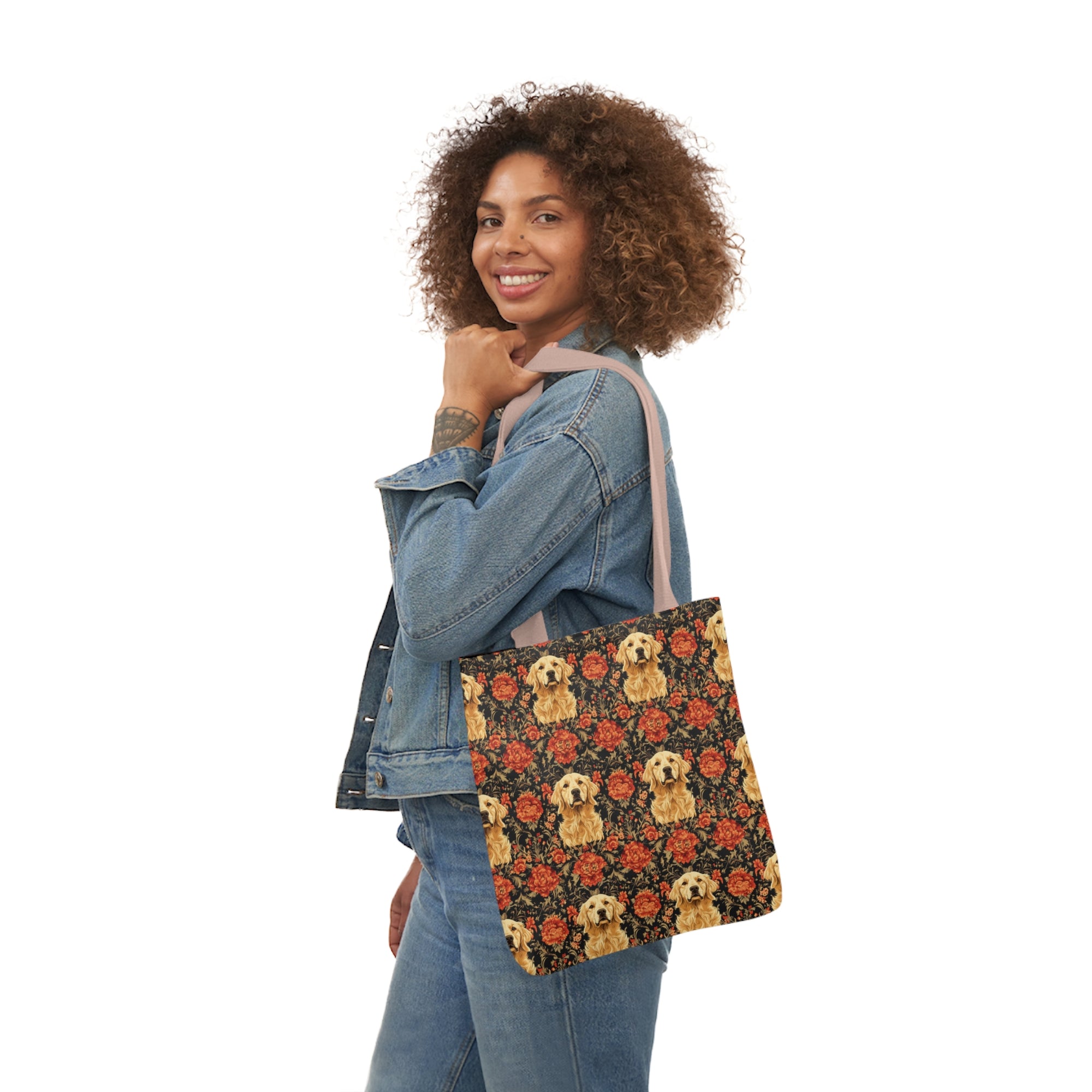 Golden Pawsatronic Tapestry Canvas Tote Bag