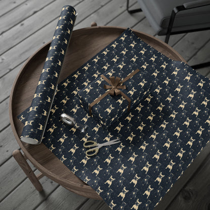 Frenchie Celestial Soar Wrapping Paper