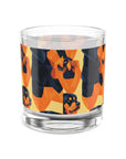 Rottweiler Chic Pawsitivity Rocks Glass