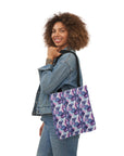 Funky Geometric Boxerista Canvas Tote Bag