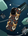 Floofy Corgi Blossom Blast Magnetic Tough Cases