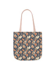 Blooming Bulldog Beauty Canvas Tote Bag