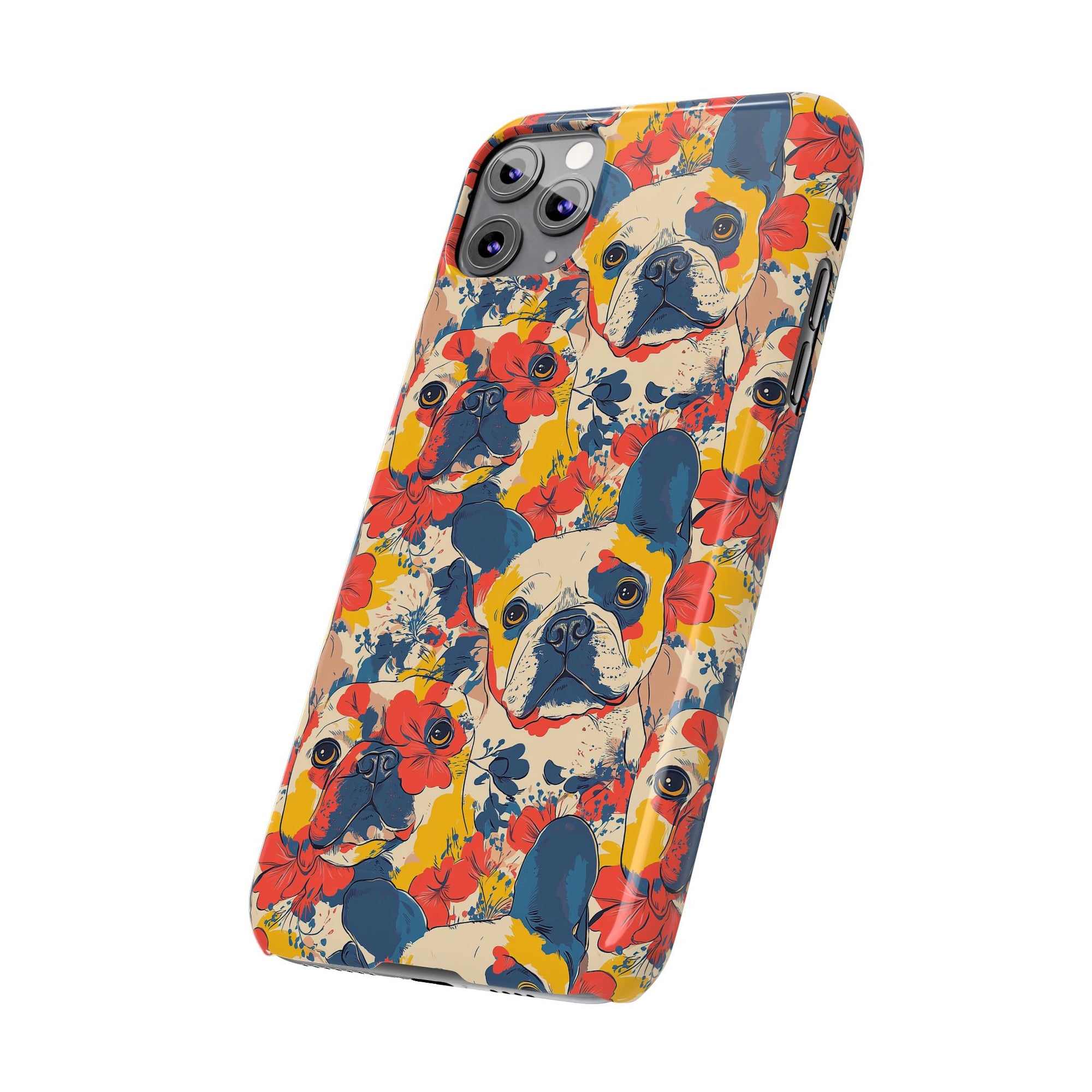 Bloom Pup Frenchietastic Splatter Slim Phone Cases