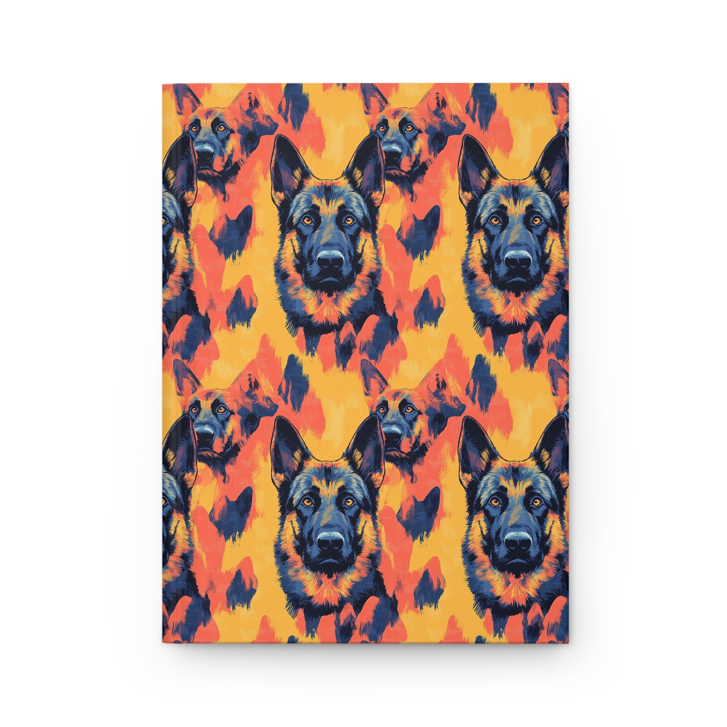 Impressionistic German Shepherds Hardcover Journal Matte