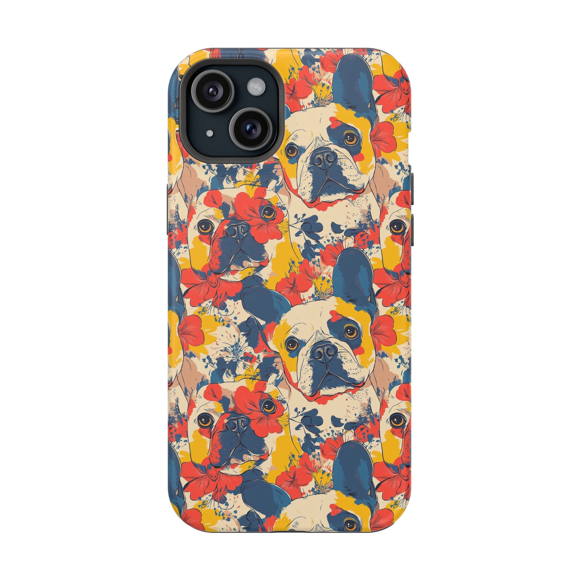 Bloom Pup Frenchietastic Splatter Magnetic Tough Cases