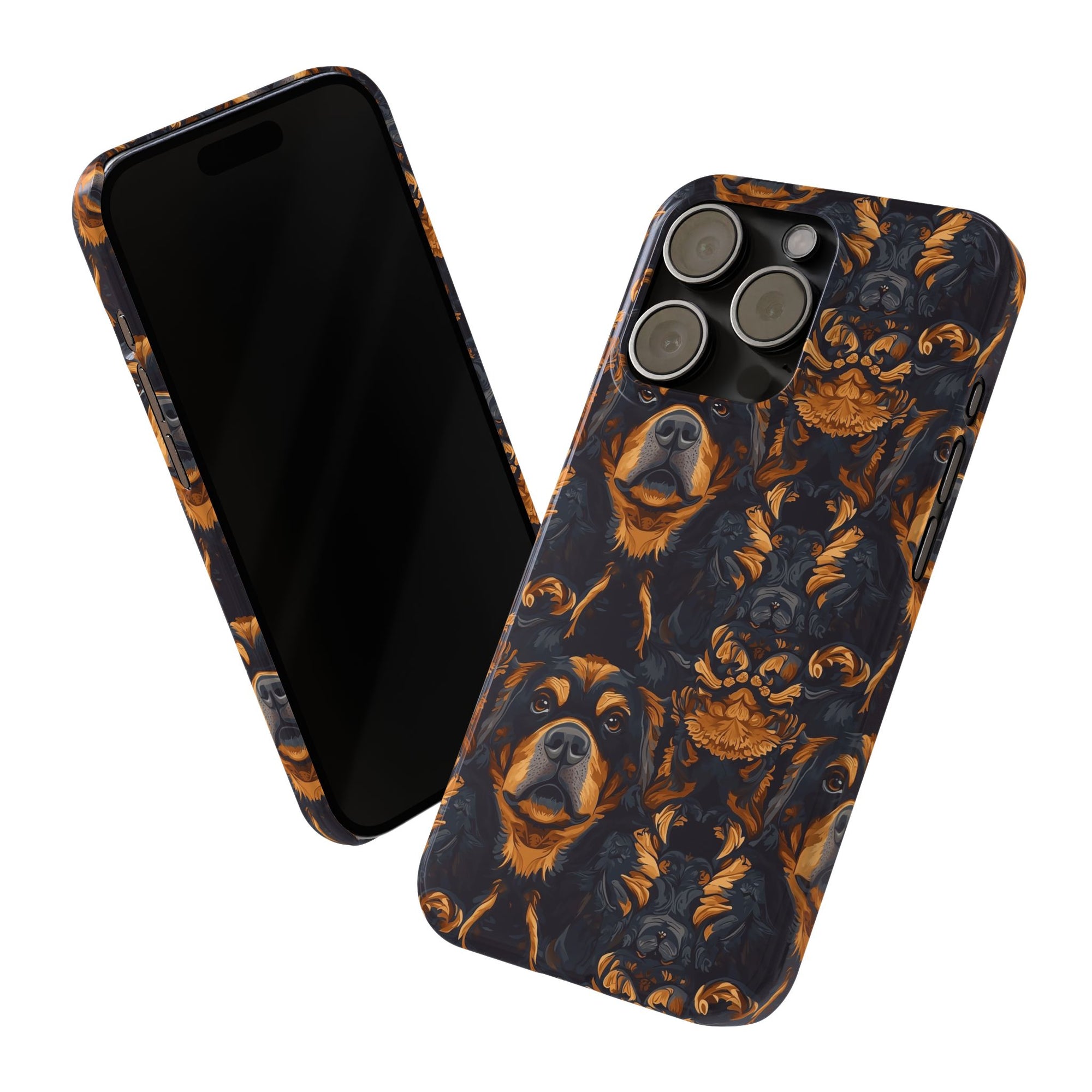 Modern Rottweiler Royalty Slim Phone Cases