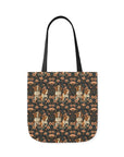 Beagle Blossom Bonanza Canvas Tote Bag