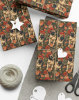 Blooming Pug Paradise Gift Wrap Papers