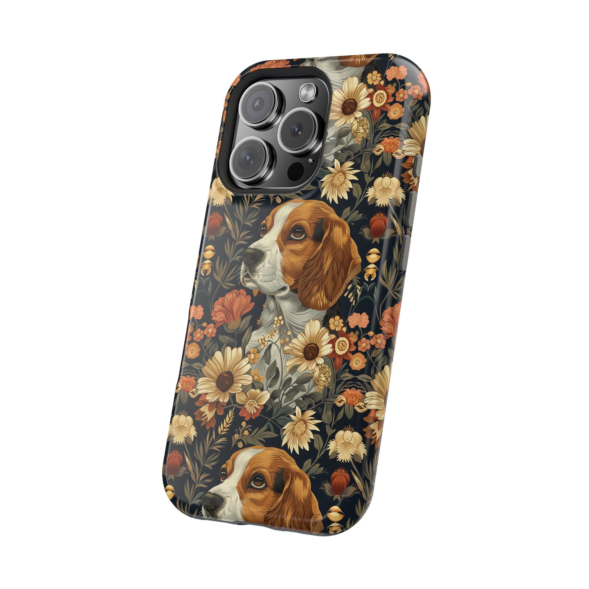 Beagle Blossoms Magnetic Tough Cases