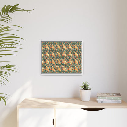 Blooming Goldie Glam Matte Canvas, Framed