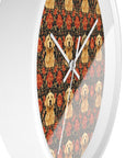 Golden Pawsatronic Tapestry Wall Clock