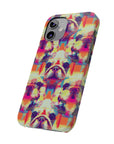 Glitchy Bulldog Blitz Slim Phone Cases