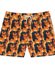 Rottweiler Chic Pawsitivity Men's Mid-Length Swim Shorts