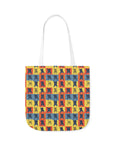 Frenchie Pop Art Pawfection Grid Canvas Tote Bag