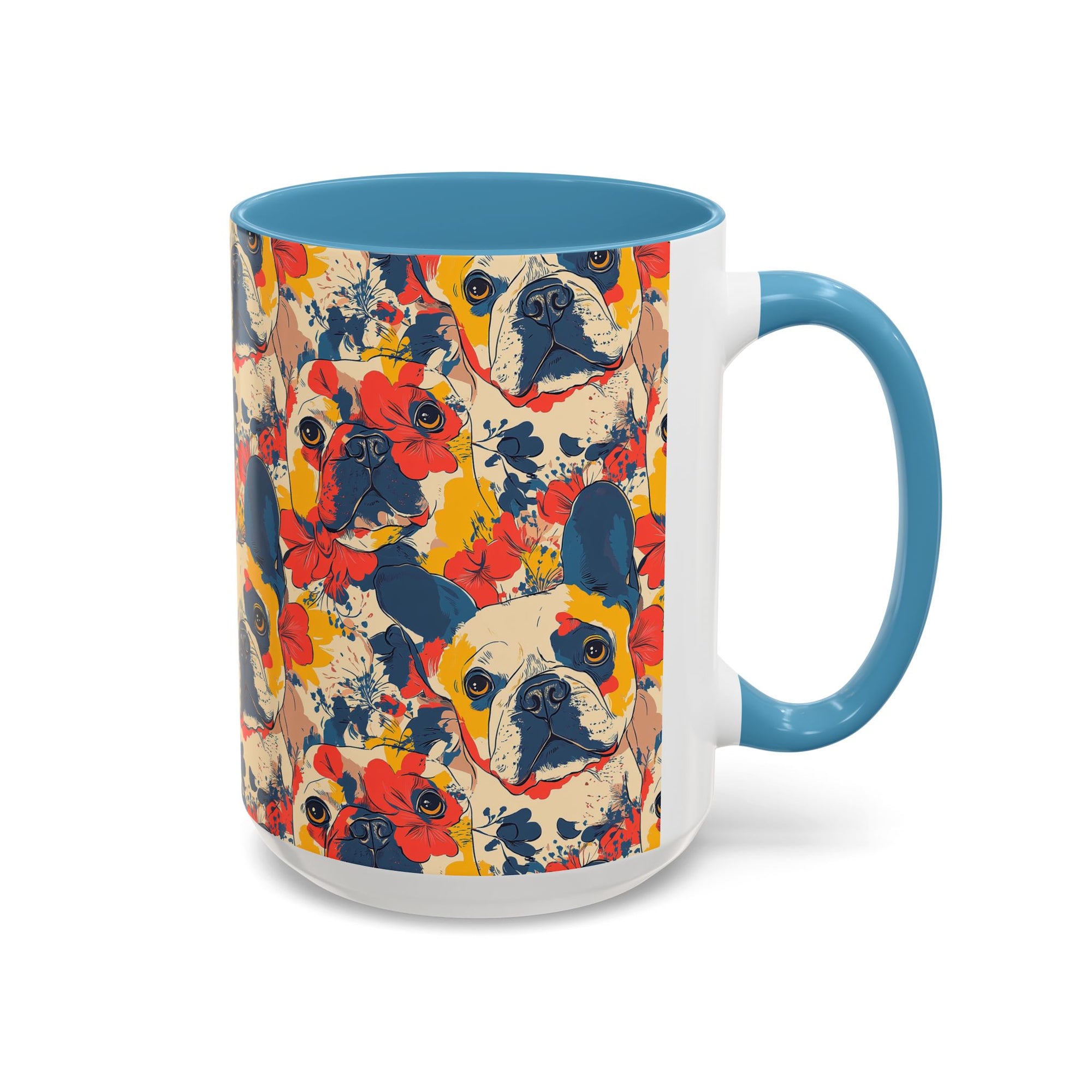 Bloom Pup Frenchietastic Splatter Accent Coffee Mug