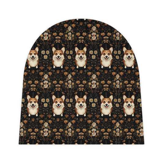 Nighttime Corgi Glow Stride Baby Beanie