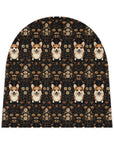 Nighttime Corgi Glow Stride Baby Beanie