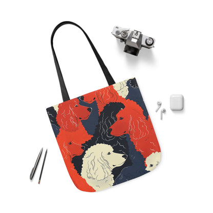 Poodle Canvas Tote Bag