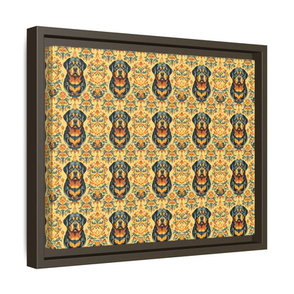 Royal Rottie Regalia Matte Canvas, Framed