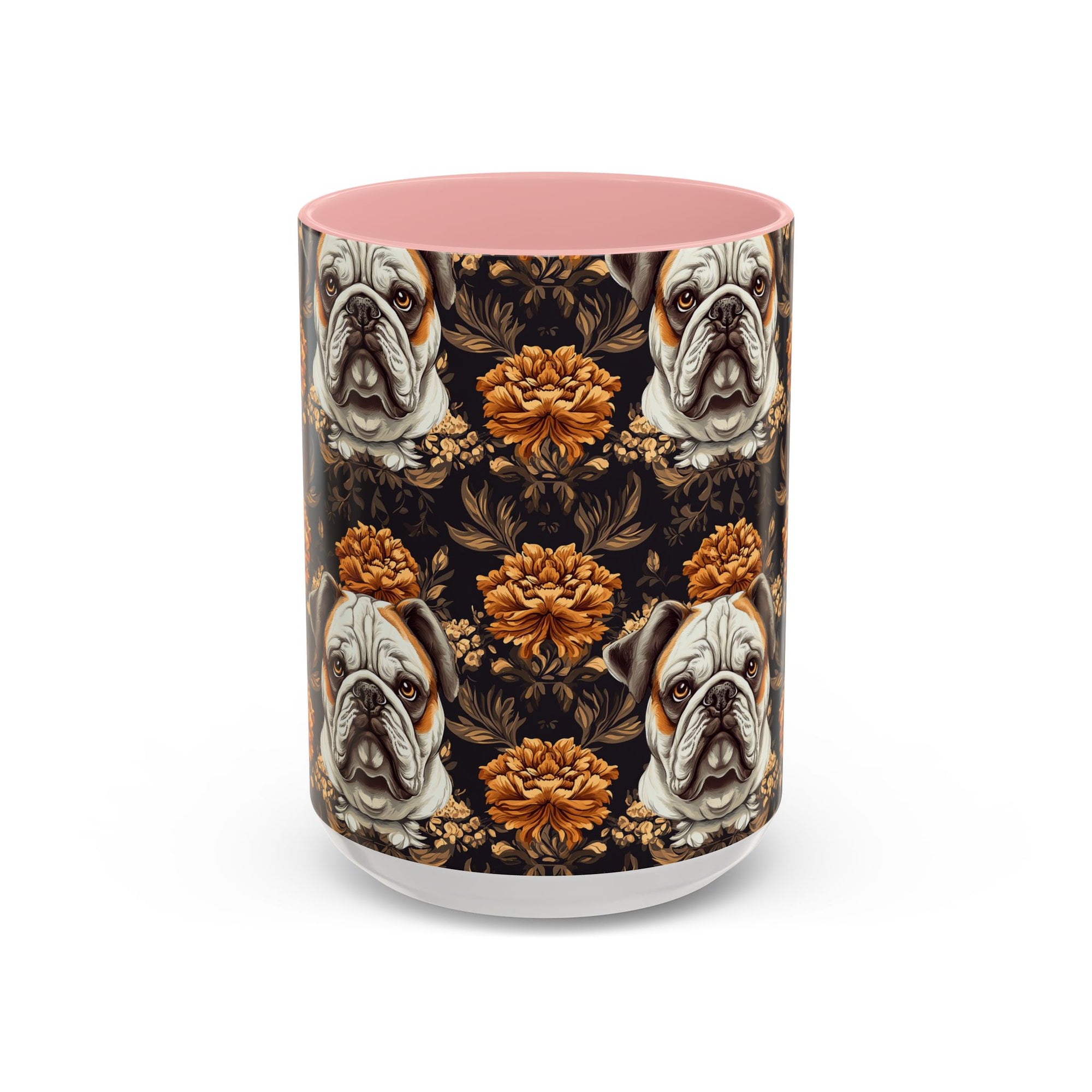 Bloomingly Bulldogistic Bouquet Accent Coffee Mug