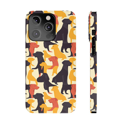 Modern Charm Labrador Chic Slim Phone Cases