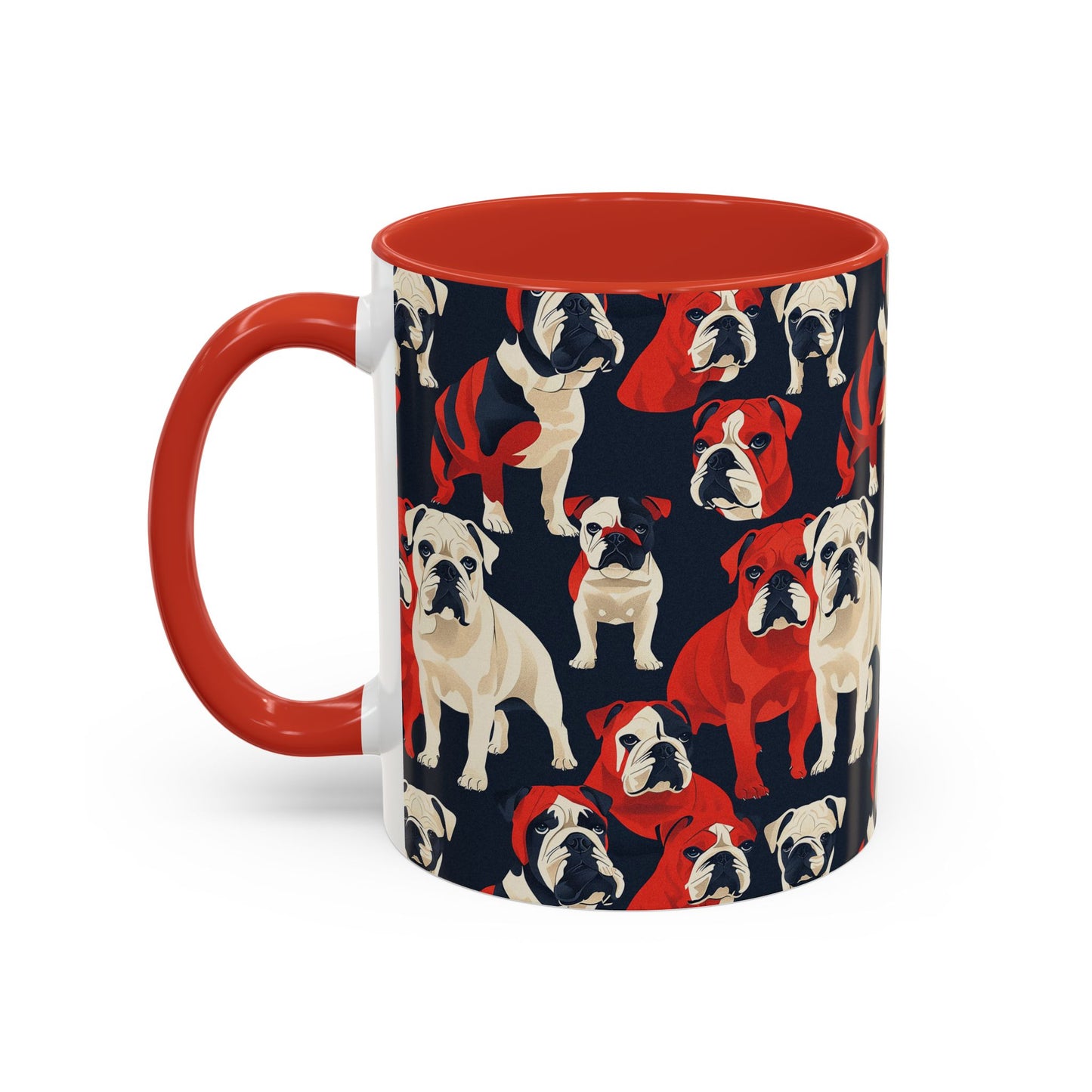 Bulldoggy Bliss Chomper Accent Coffee Mug