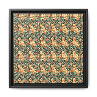 Blooming Goldie Glam Matte Canvas, Framed