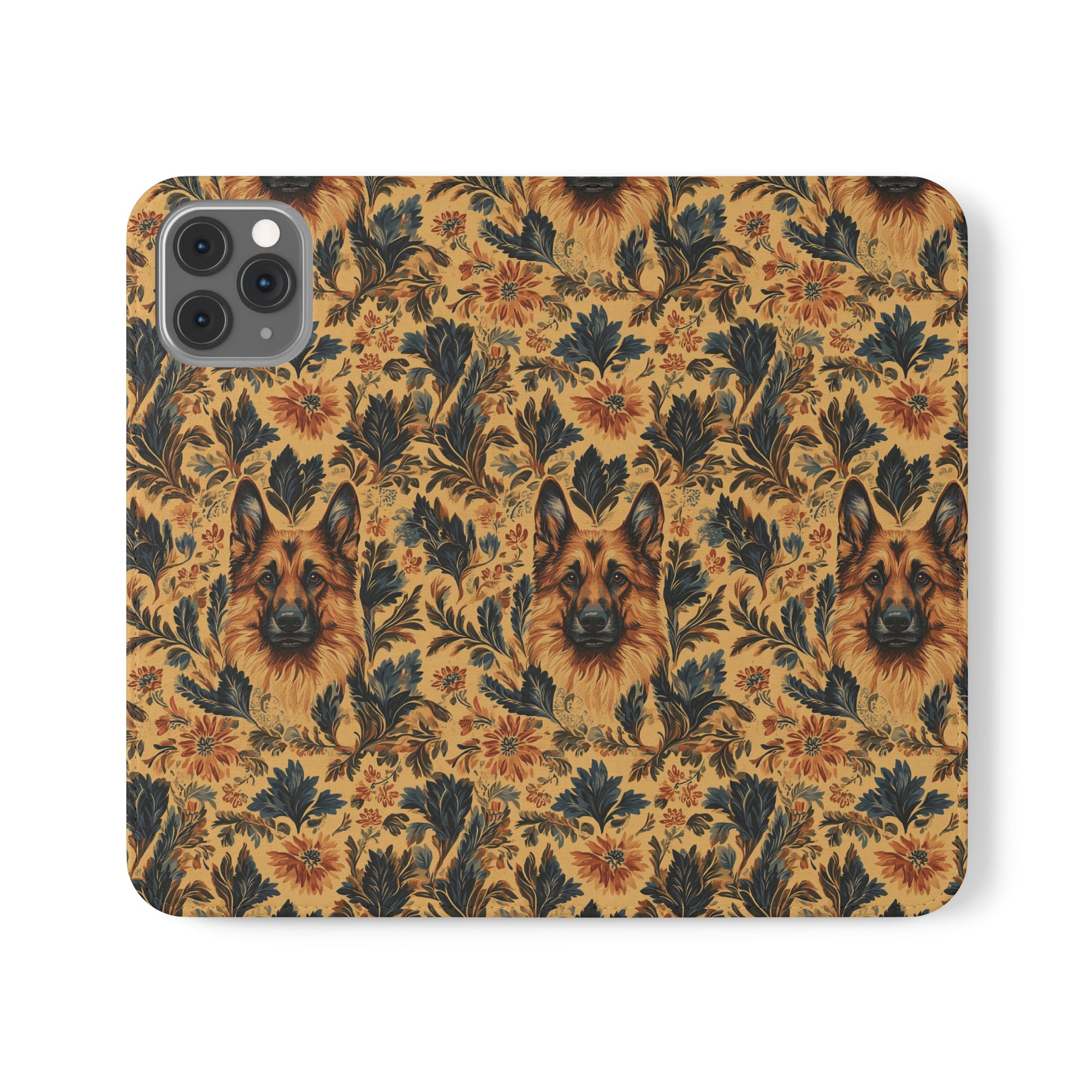 Autumnal German Shepherd Glamour Flip Cases