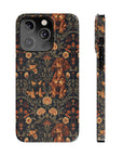 Dapper Dachshund Embroidery Elegance Slim Phone Cases