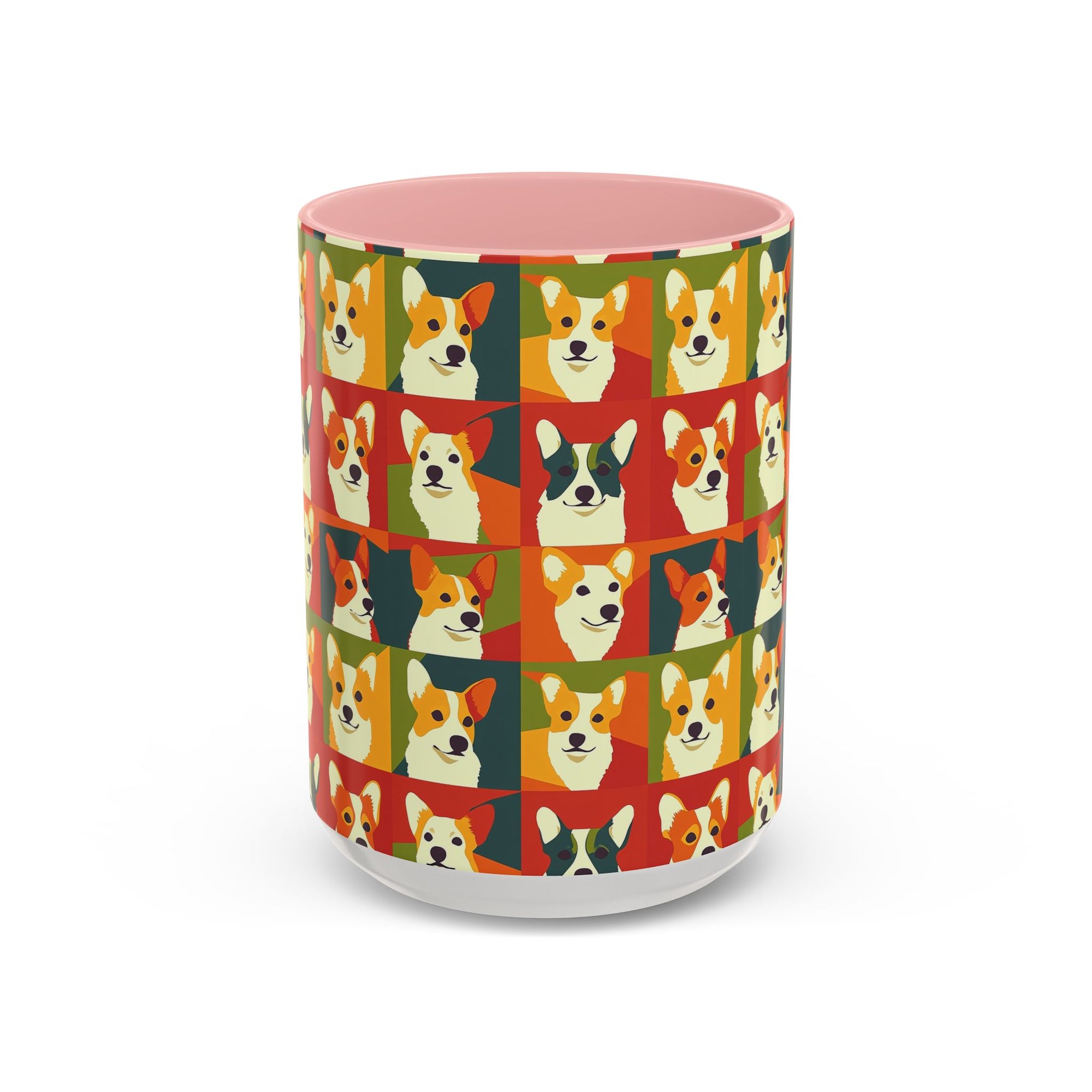 Corgi Chic Popart Pup Accent Coffee Mug