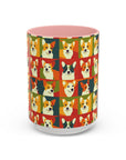 Corgi Chic Popart Pup Accent Coffee Mug