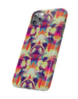 Glitchy Bulldog Blitz Slim Phone Cases