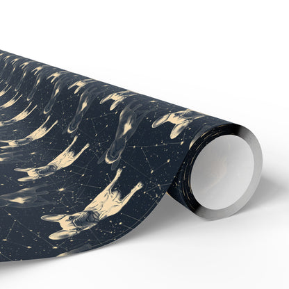 Frenchie Celestial Soar Wrapping Paper